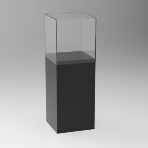 Louez une grande vitrine sur pied en noir