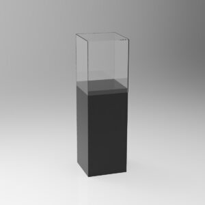 Louez une vitrine en plexiglas noir