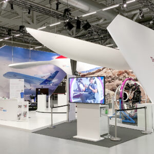 grosser messe tv mieten für den messestand
