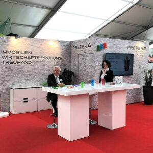 grosser stehtisch mieten für messe und ausstellung
