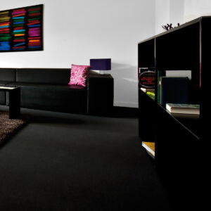 lounge möbel mieten für büro in schwarz mit sideboard