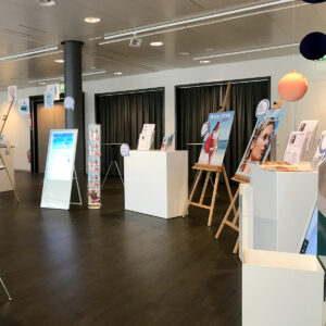 messe präsentationsmöbel mieten in weiss