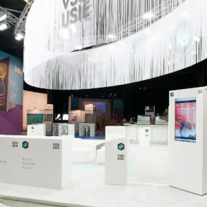 messe stand in weiss mieten