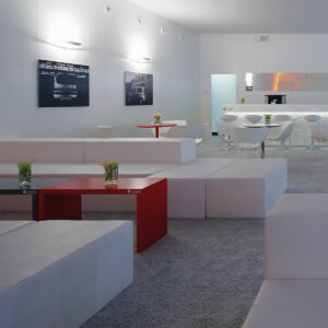 modulare messe lounge möbel mieten