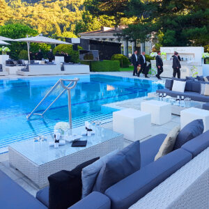 outdoor lounge mieten für hotel aussen party
