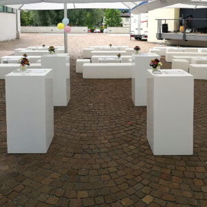 outdoor lounge und stehtische mieten in weiss