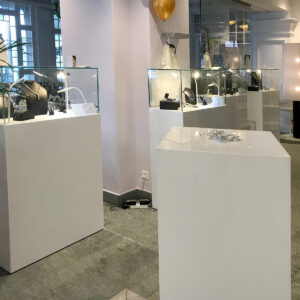 schmuck vitrinen für ausstellungen und messe event