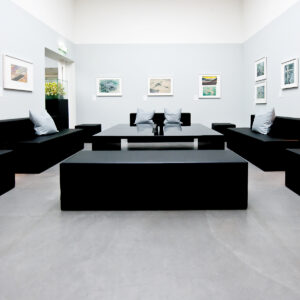 schwarze design lounge möbel mieten