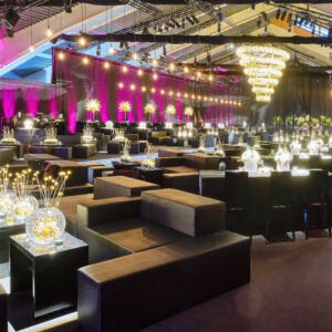 schwarze lounge möbel mieten für event