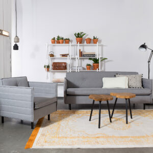 stoff sofa mieten mit holztisch