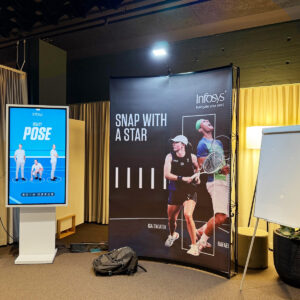 touch screen rental for trade fair
