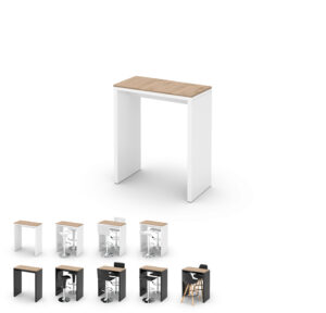 U- Stehtisch 80/40 Holz hell