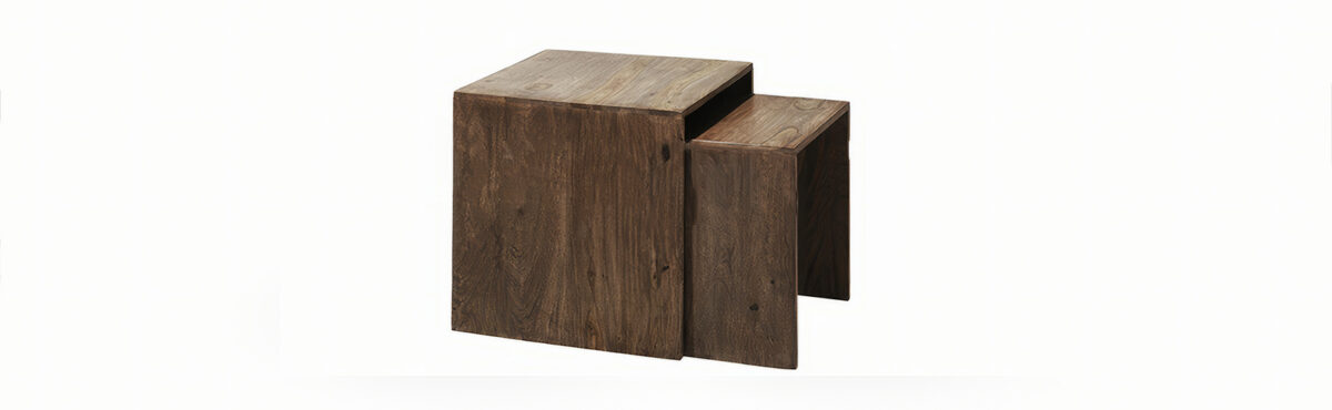 holz beistelltische fuer event lounge