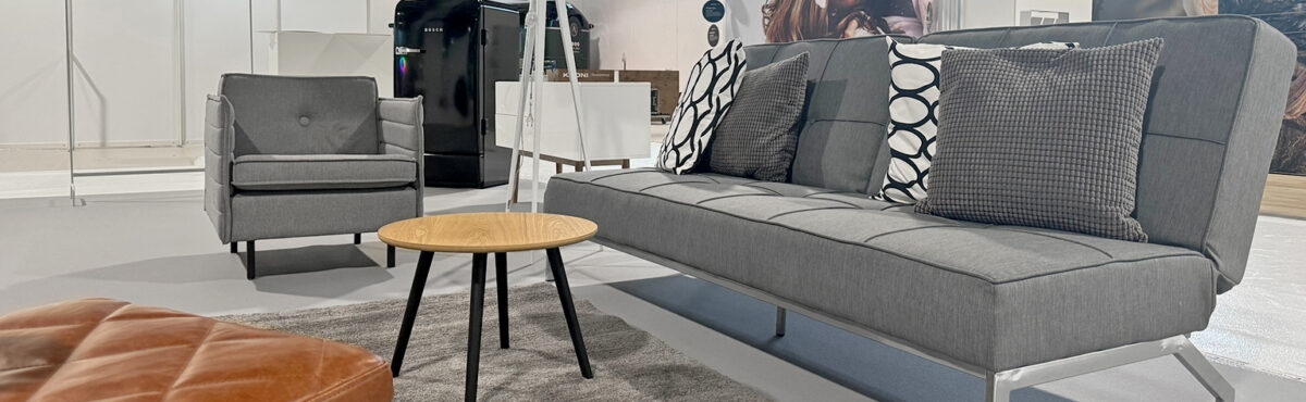 stoff sofa fuer die messe