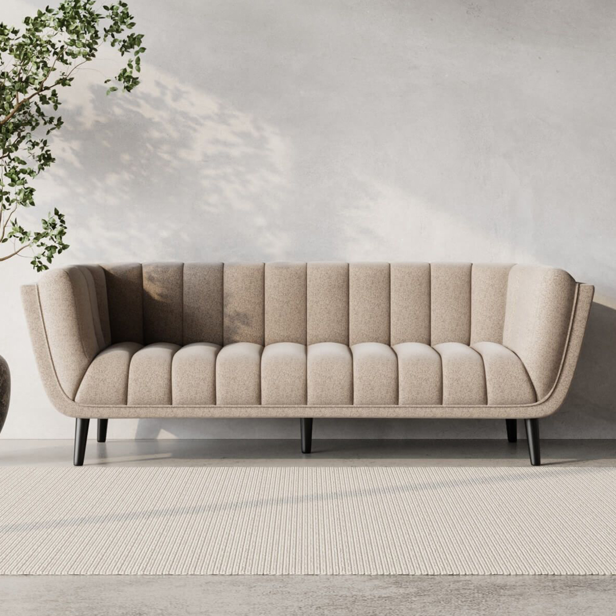 design sofa mieten in beige