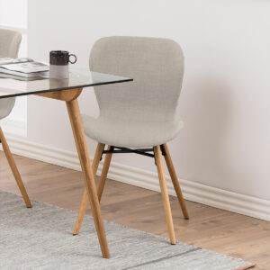 upholstered chair rental in sand light color