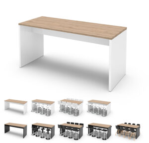 Hochtisch – CL Stehtisch 200/80 Holz hell