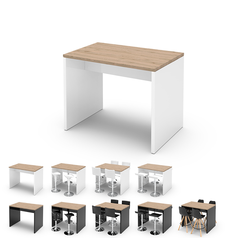 bruecken stehtisch in holz 120x80 eiche hell